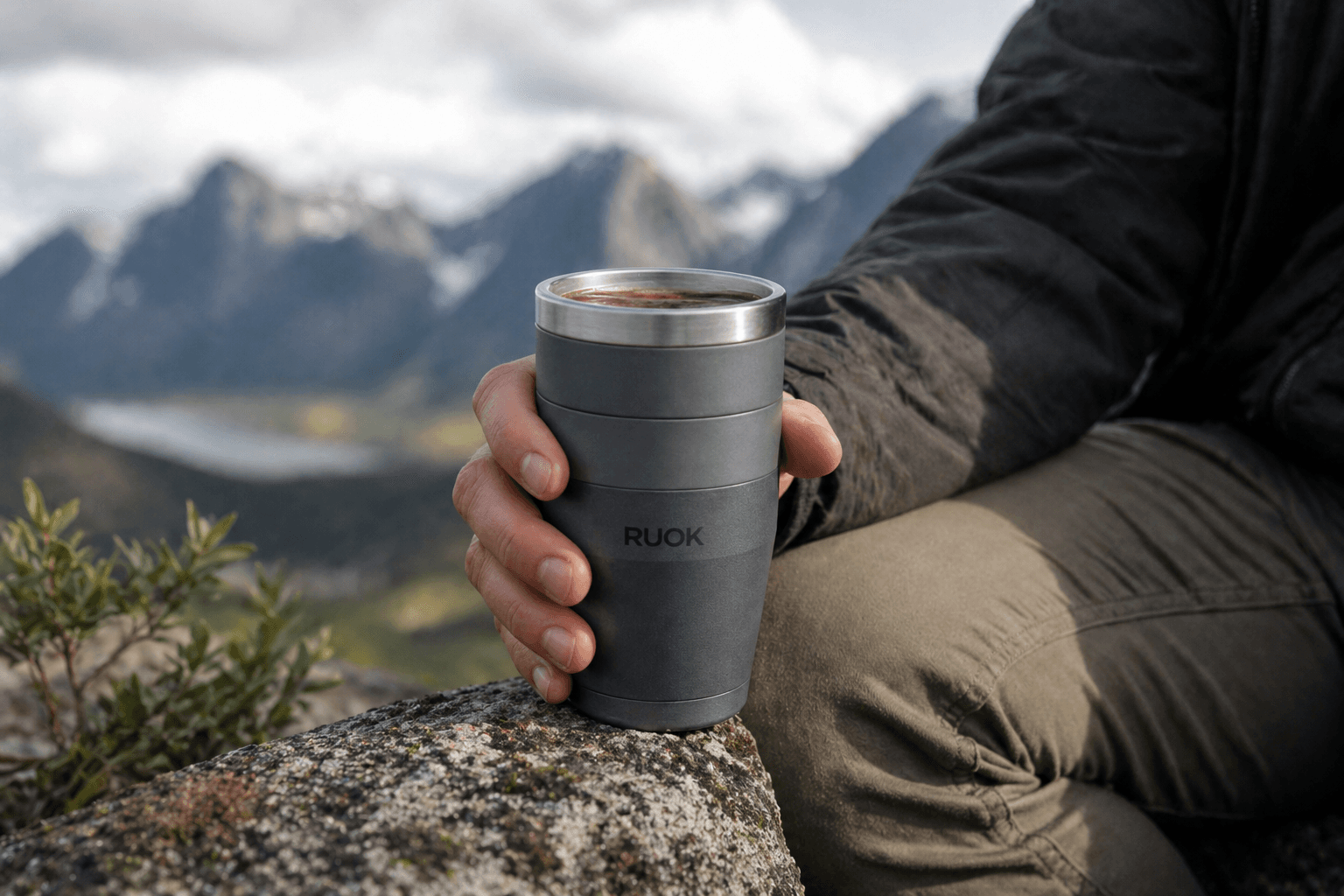 RUOK Cup shown in outdoor setting